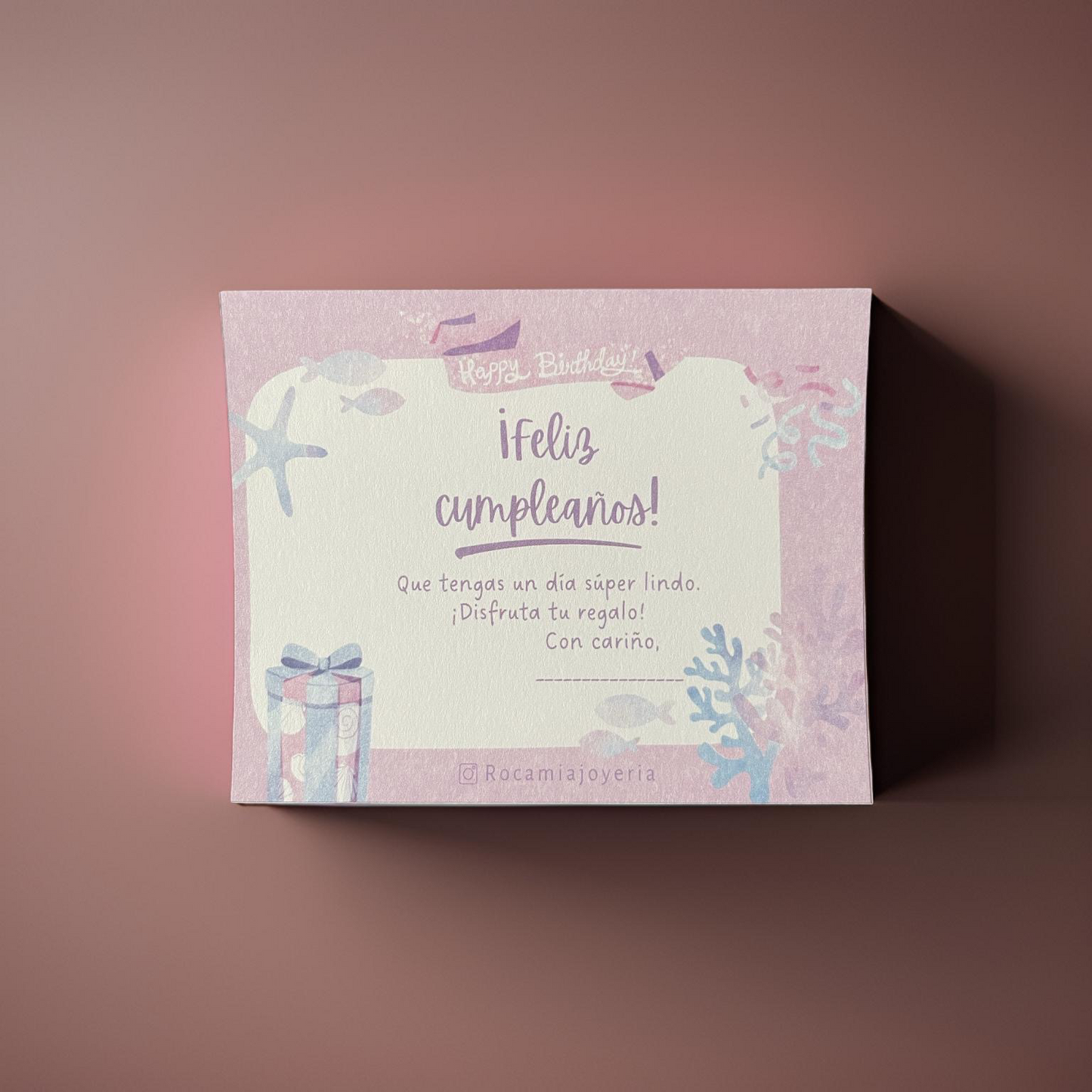 Tarjeta feliz cumpleaños