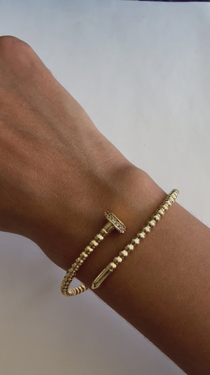 Pulsera clavo acero