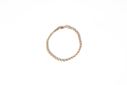 Pulsera torcida oro laminado