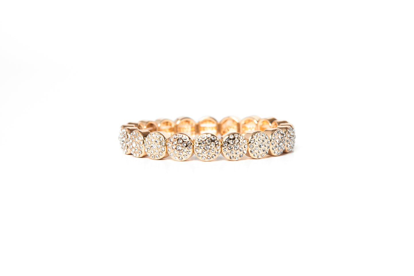 Pulsera dorada círculos