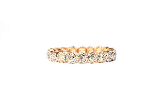 Pulsera dorada círculos